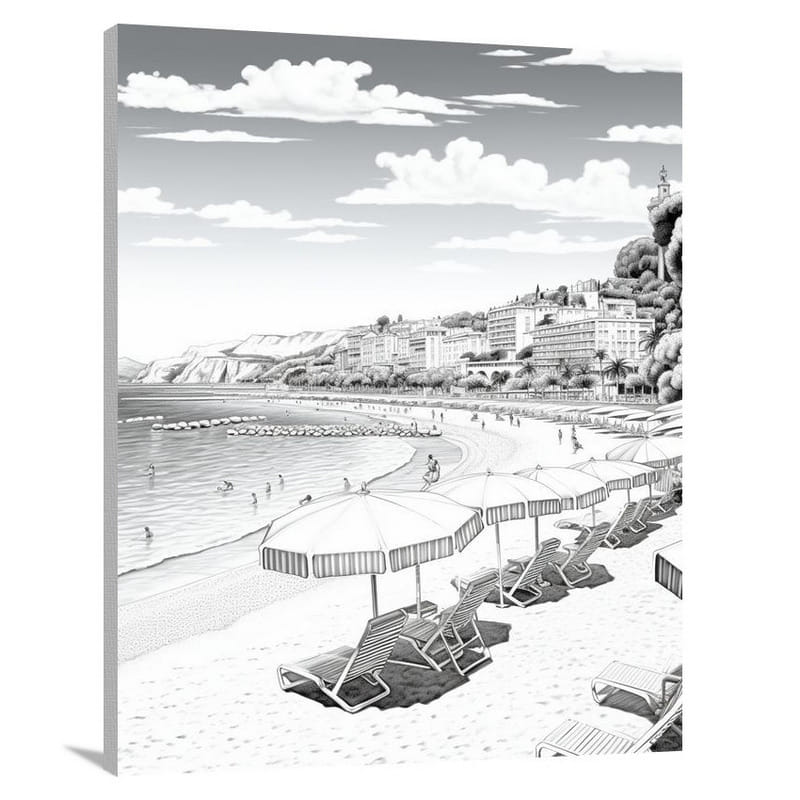 Azure Sands of France - Canvas Print