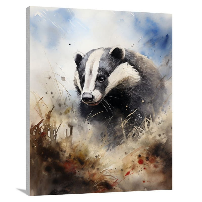 Badger's Wild Journey - Canvas Print