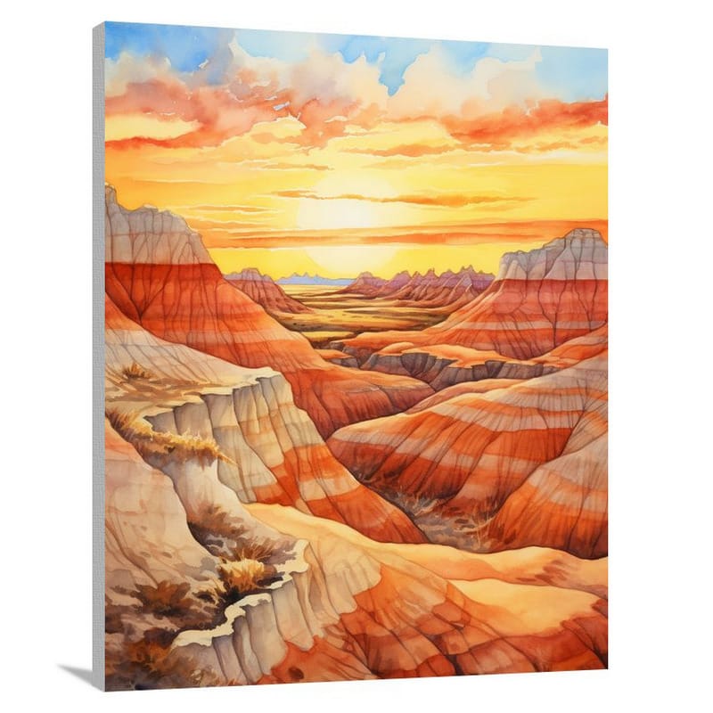 Badlands Majesty, North Dakota - Canvas Print