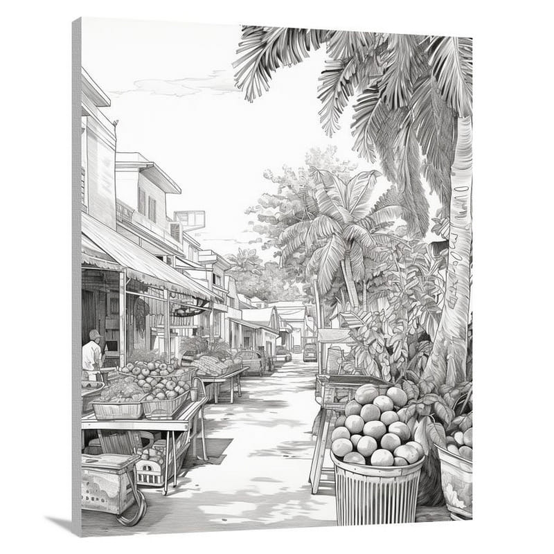 Bahamas Bazaar - Canvas Print