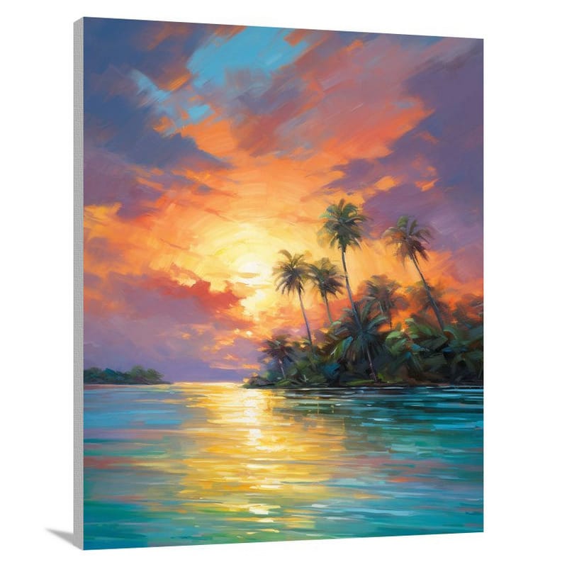 Bahamian Sunset Splendor - Canvas Print