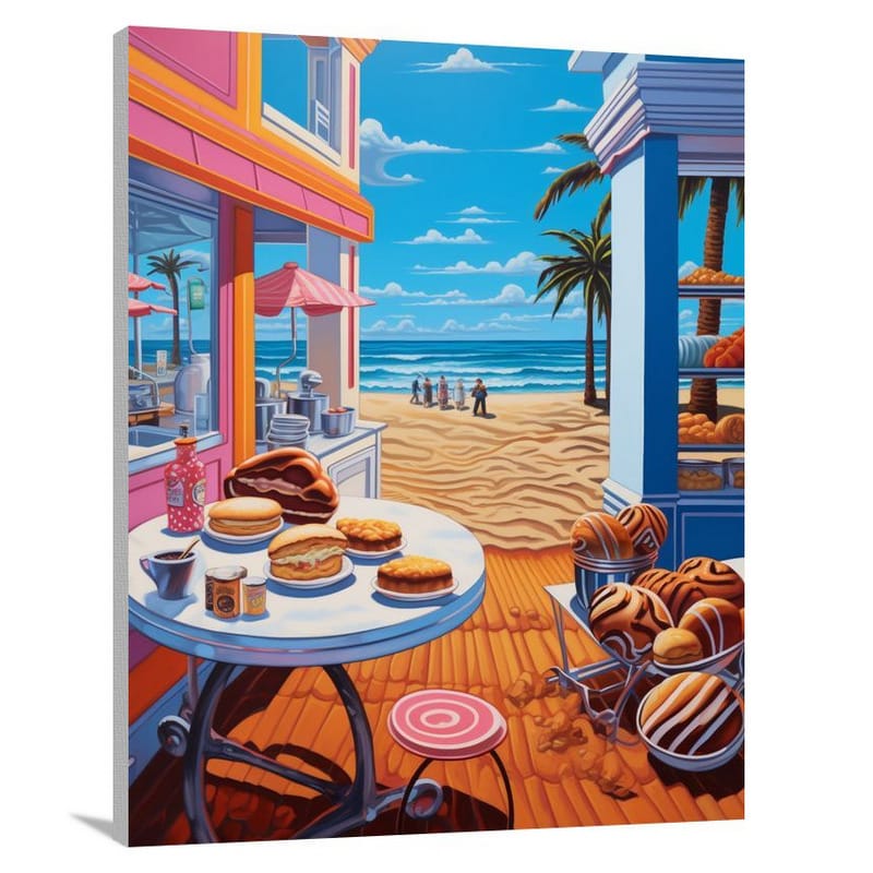 Baking by the Waves - Canvas Print
