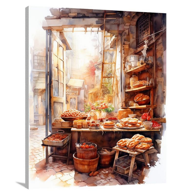Baking Delights: Urban Captivation - Canvas Print