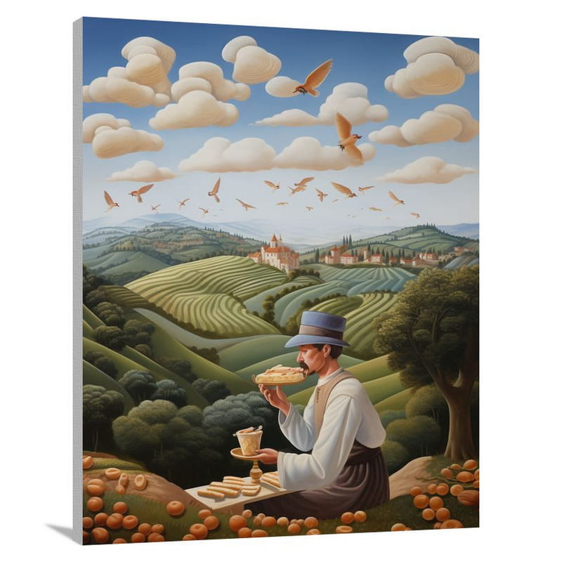 Baking in Tranquil Fields - Canvas Print