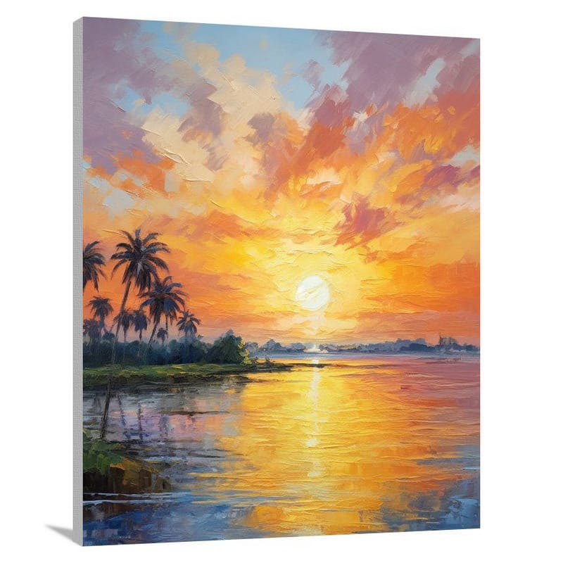 Bali's Golden Sunset - Canvas Print
