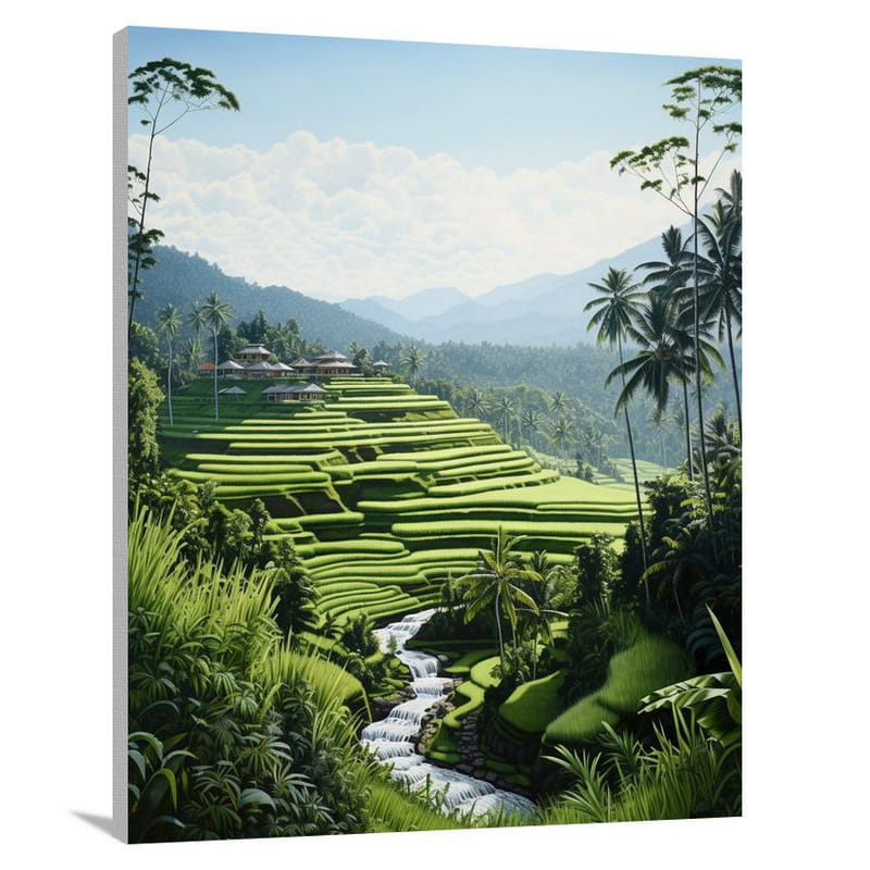 Bali's Tranquil Symphony - Canvas Print