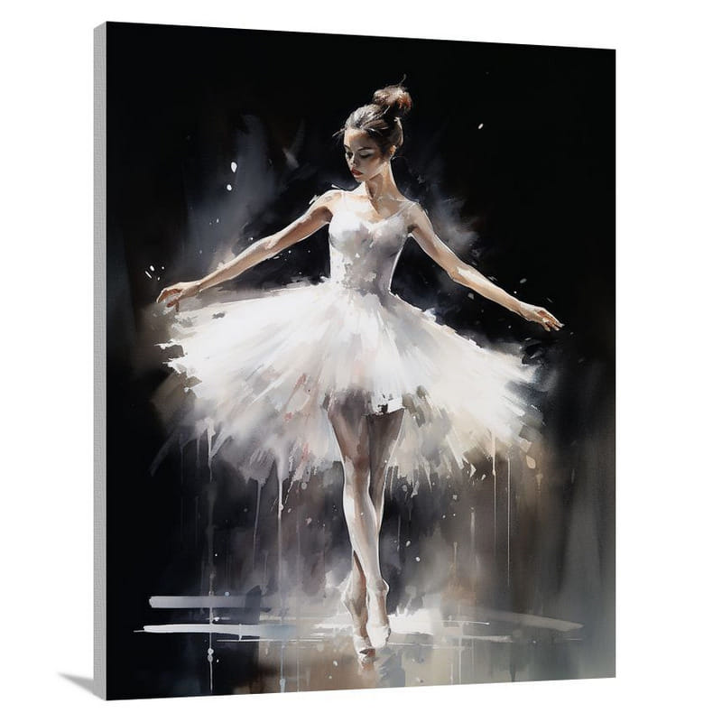 Ballet Elegance - Watercolor - Canvas Print