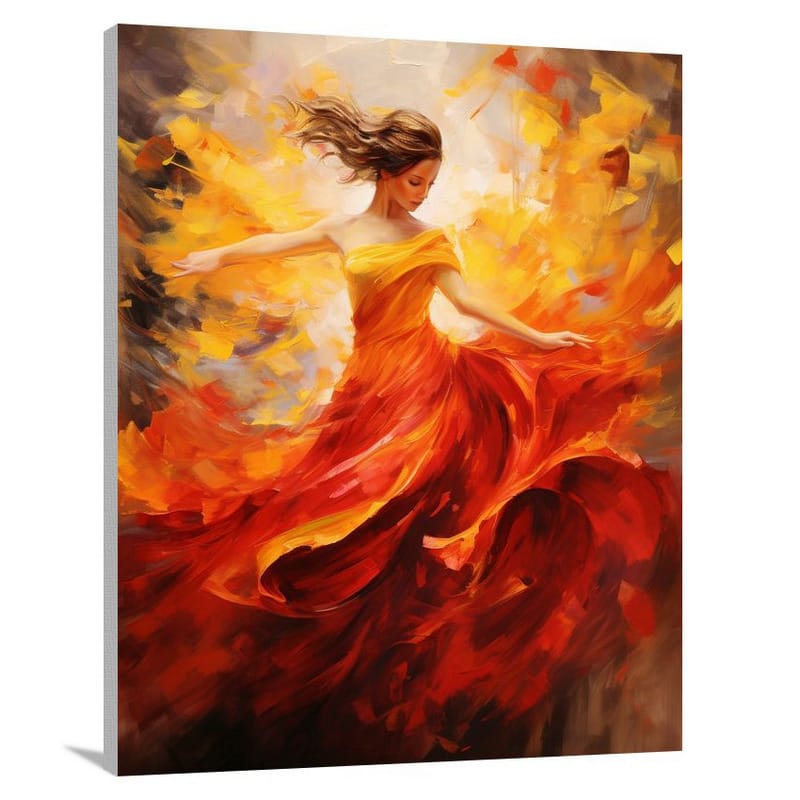 Ballet Fire - Contemporary Art - Canvas Print