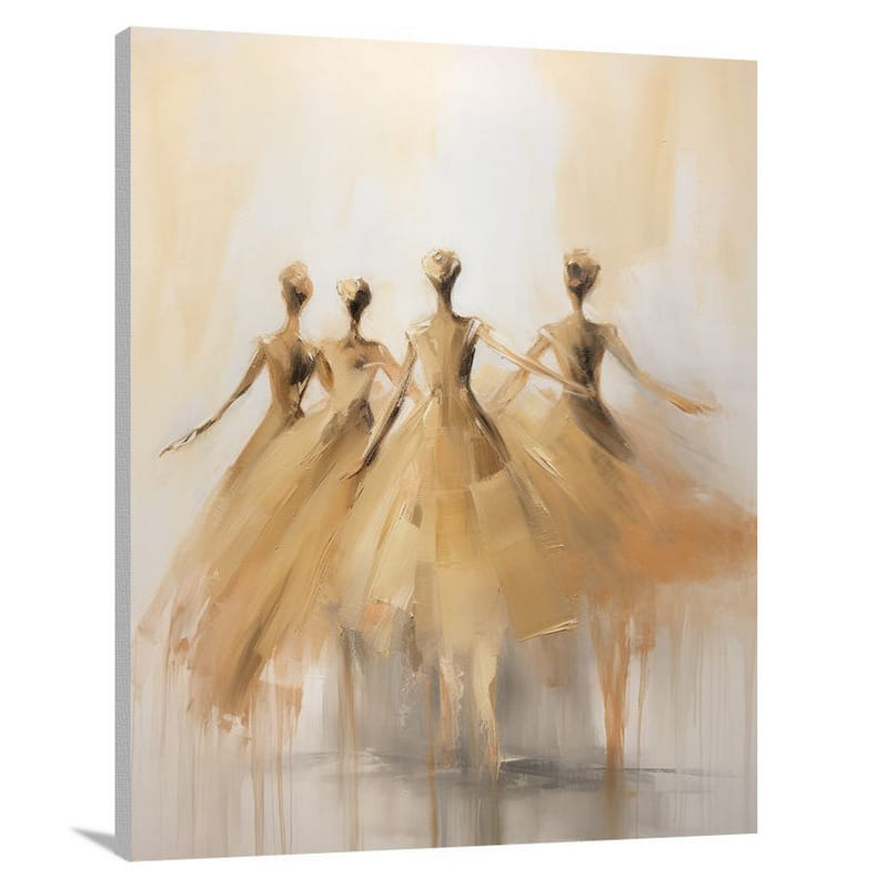 Ballet Harmony - Minimalist - Canvas Print
