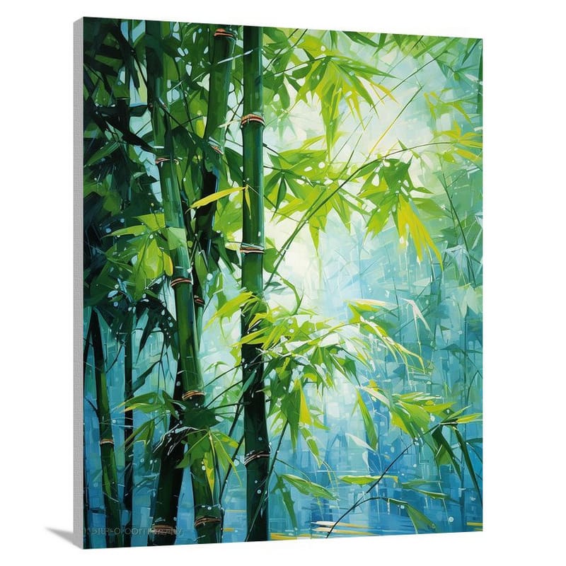 Bamboo Symphony - Contemporary Art - Canvas Print