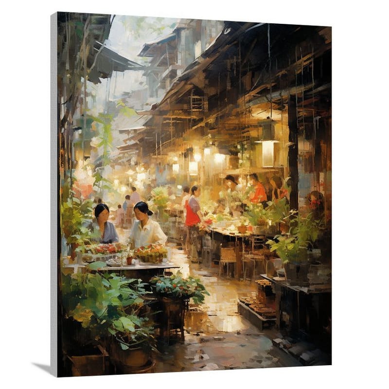 Bangkok Bazaar - Canvas Print