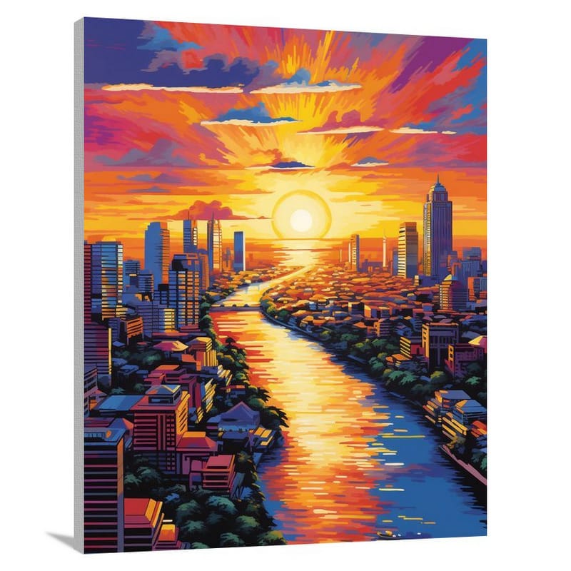 Bangkok Sunset - Canvas Print