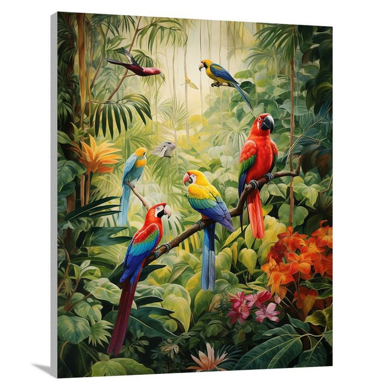 Barbados: A Tropical Aviary - Canvas Print