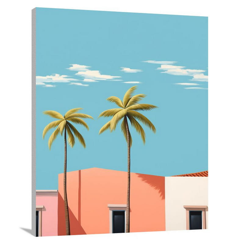 Barbados Oasis - Minimalist - Canvas Print