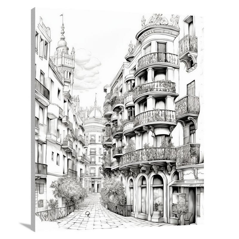 Barcelona's Rhythm - Canvas Print