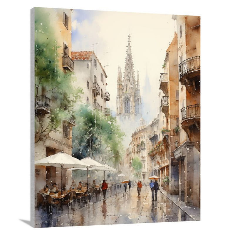 Barcelona's Whispers - Contemporary Art - Canvas Print