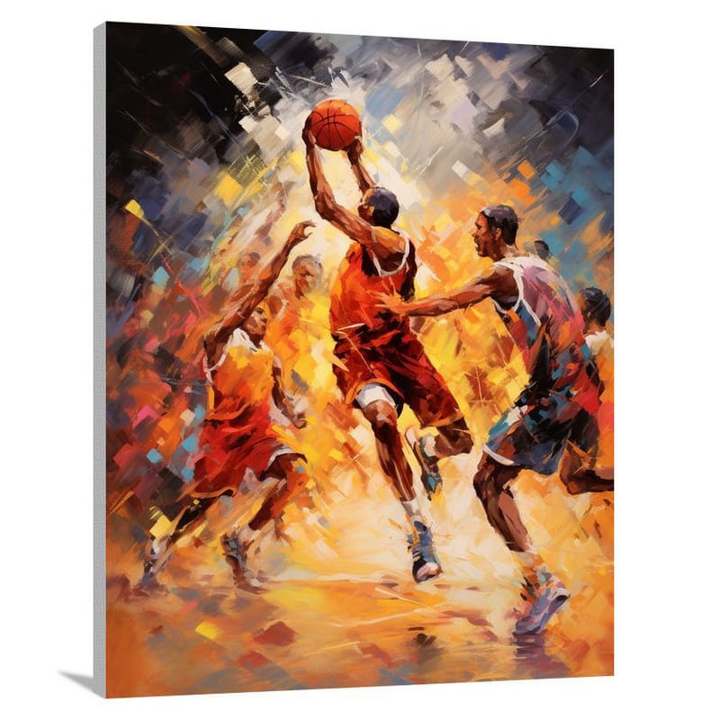 Basketball Clash - Canvas Print