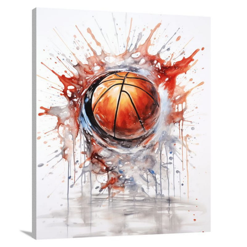 Basketball Dreams - Watercolor - Canvas Print