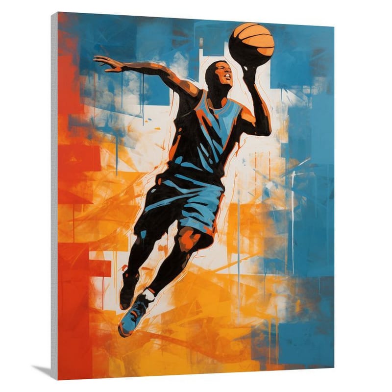 Basketball: Essence of Adrenaline - Canvas Print