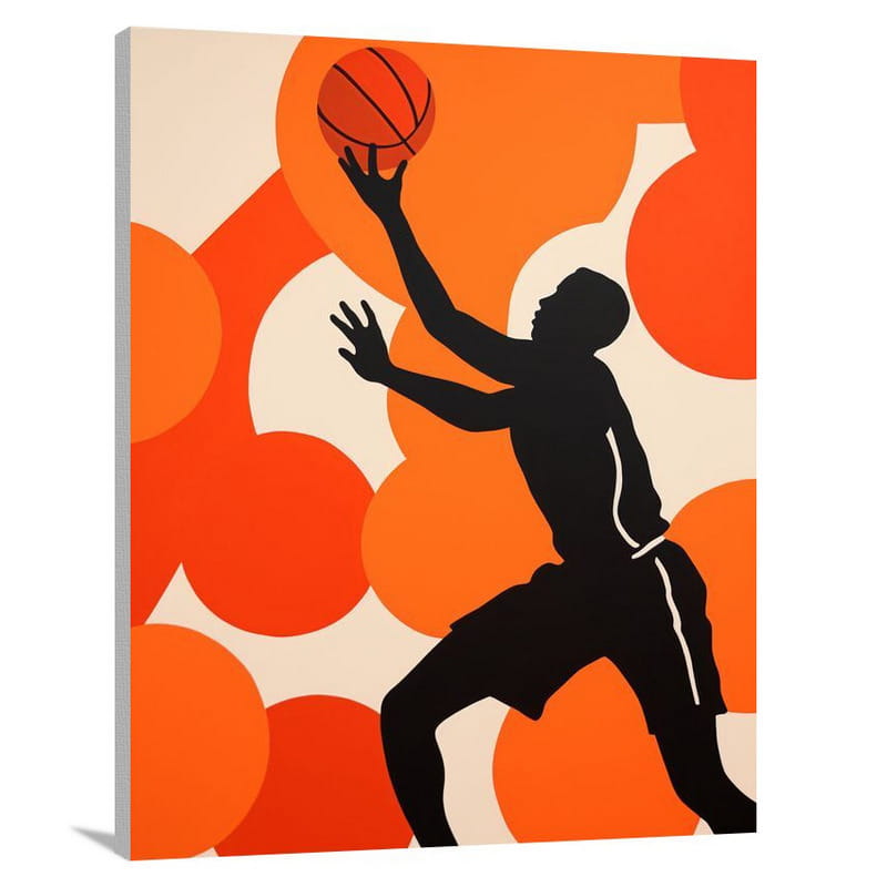 Basketball in Motion - Canvas Print