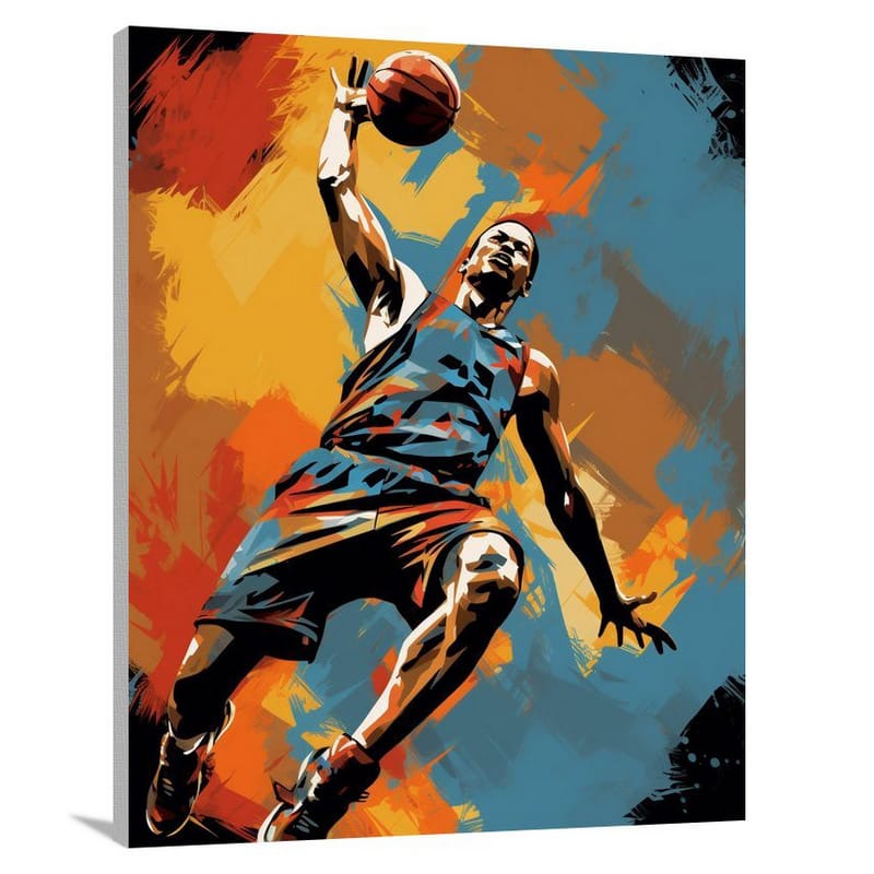 Basketball Rhythm - Canvas Print