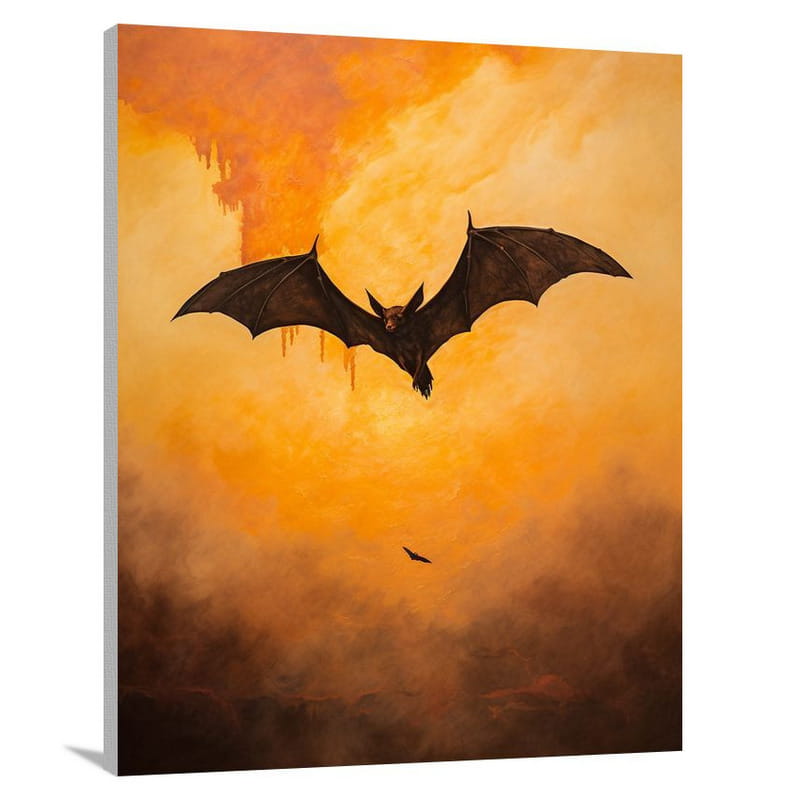 Bat's Flight - Minimalist - Canvas Print