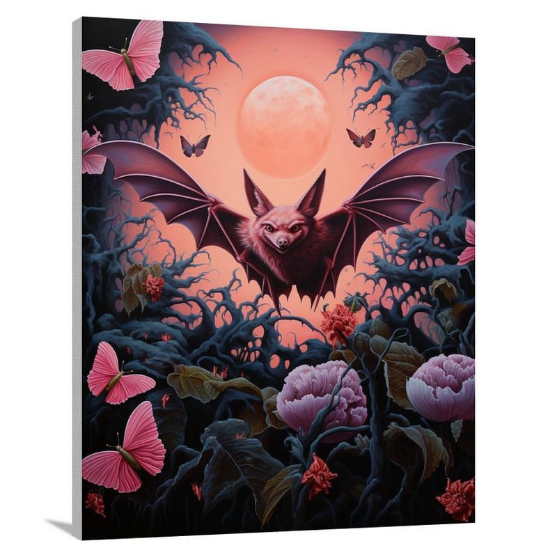 Bat's Wild Symphony - Canvas Print