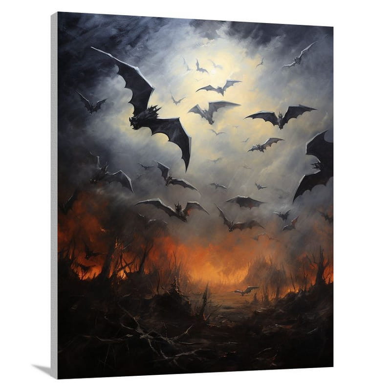 Bat Symphony - Impressionist - Canvas Print