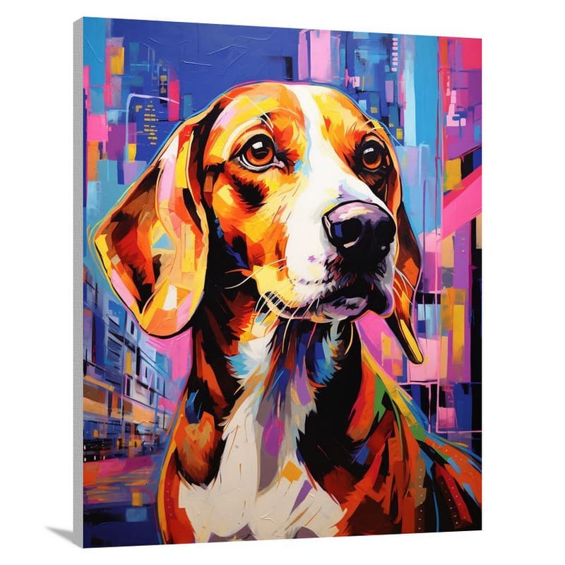 Beagle's Triumph - Pop Art - Canvas Print
