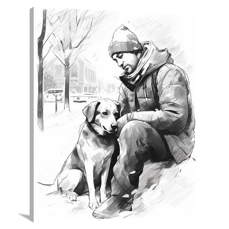 Beagle's Unconditional Love - Canvas Print