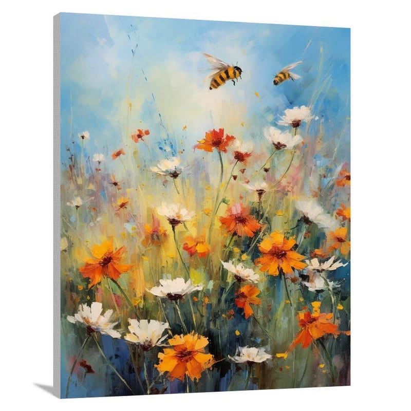 Bee's Dance - Impressionist 2 - Canvas Print