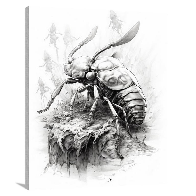 Beetle's Battle - Canvas Print