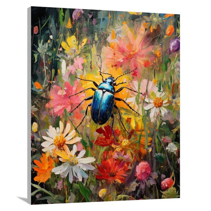 Beetle's Garden - Impressionist - Canvas Print