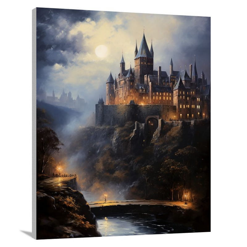 Belgium's Twilight Castle - Canvas Print