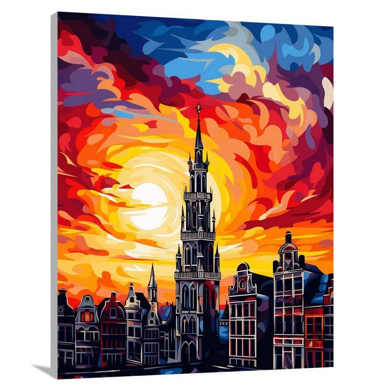 Belgium's Unity in the Sky - Canvas Print