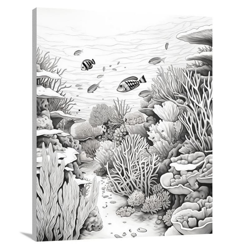 Belize's Aquatic Symphony - Canvas Print