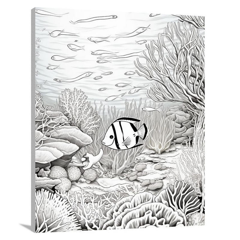 Belize's Underwater Symphony - Canvas Print