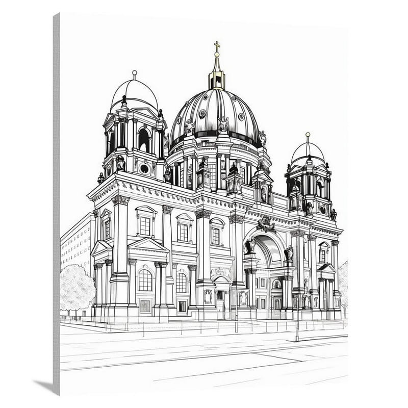Berlin Cathedral: Iconic Splendor - Canvas Print