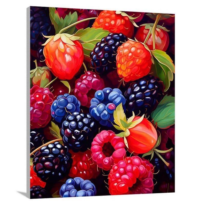 Berrylicious Feast - Canvas Print