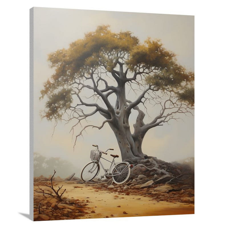 Bicycle's Solitude - Canvas Print