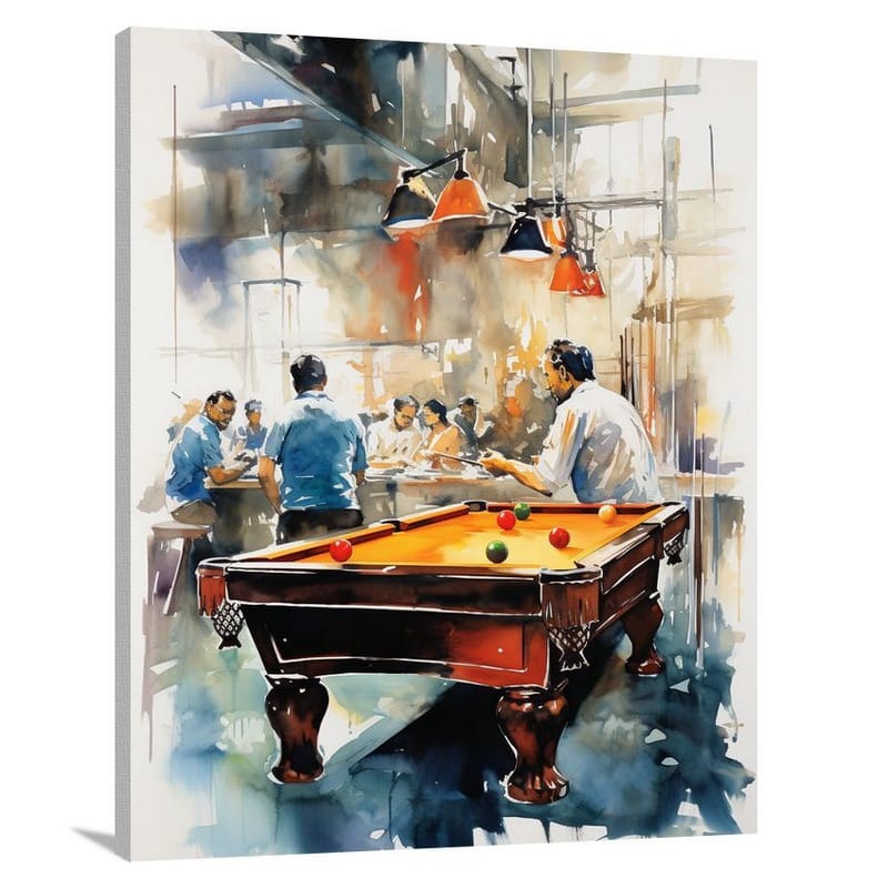 Billiards: A Splash of Side Interests - Canvas Print
