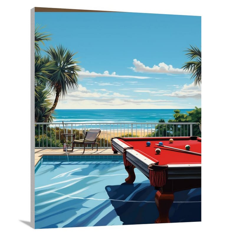 Billiards by the Sea - Canvas Print