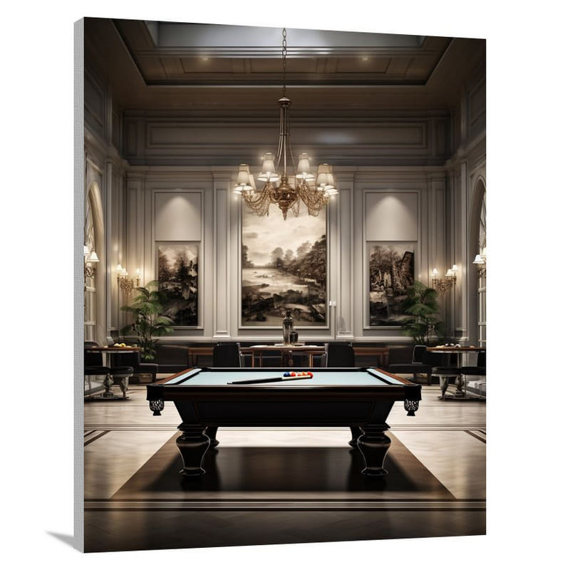 Billiards Elegance - Canvas Print