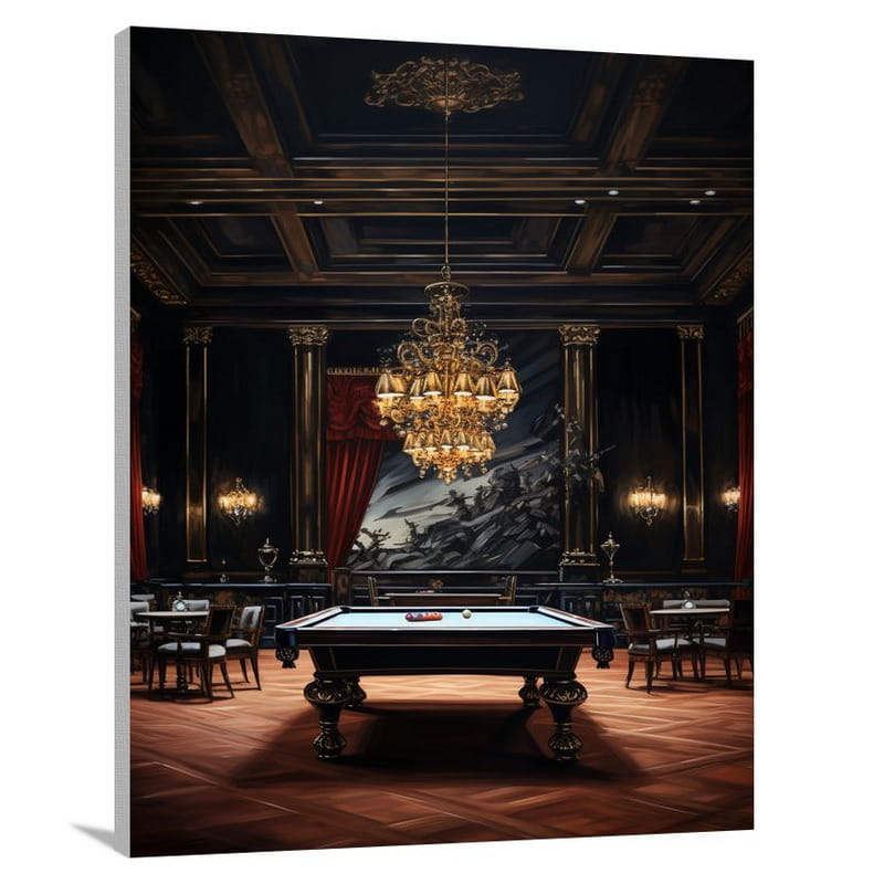 Billiards in Elegance - Canvas Print