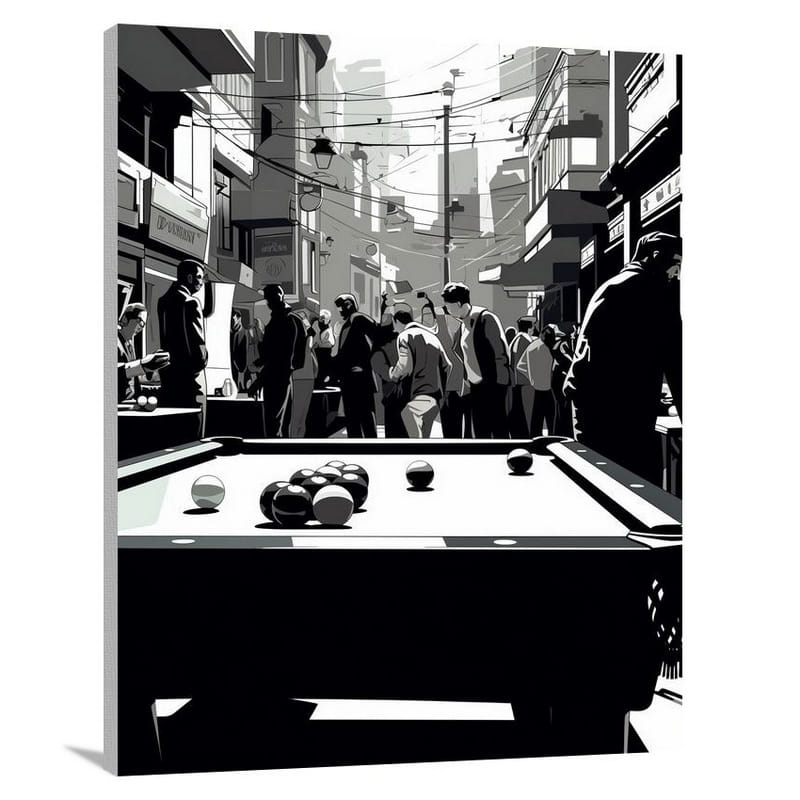 Billiards in the City - Canvas Print