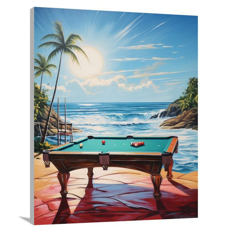 Billiards on the Shore - Canvas Print