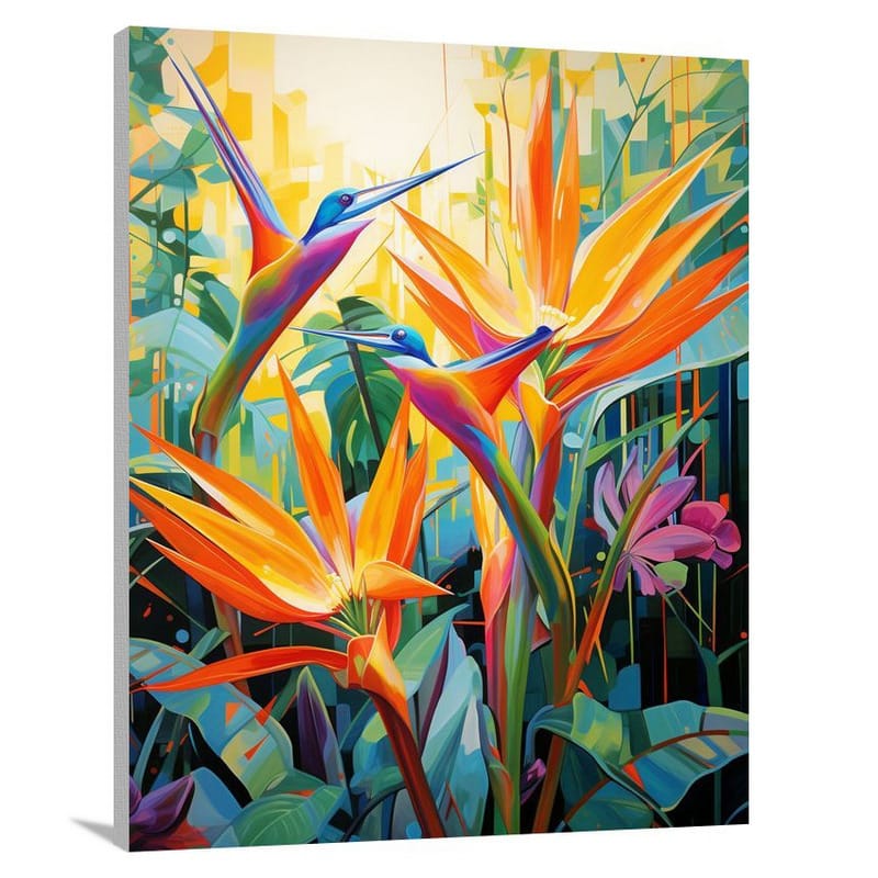 Bird of Paradise Symphony - Canvas Print