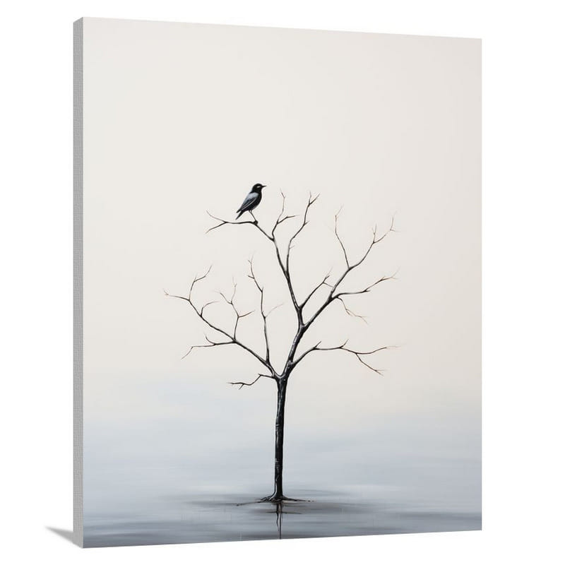 Bird's Resilience - Minimalist - Canvas Print