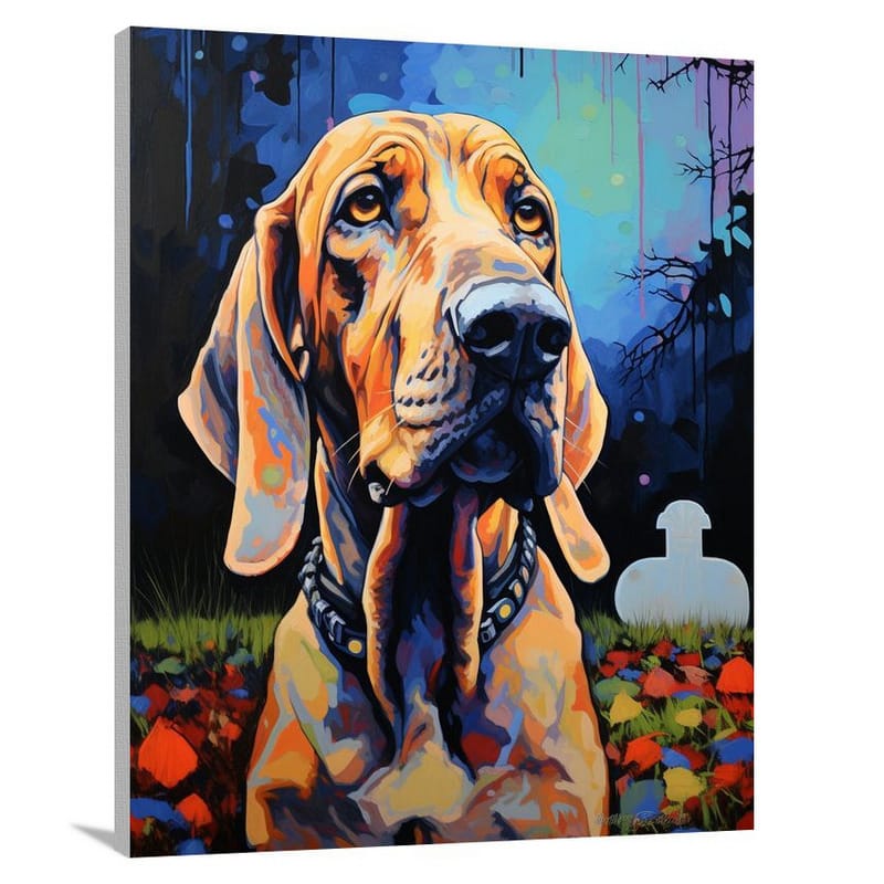 Bloodhound's Lament - Pop Art - Canvas Print