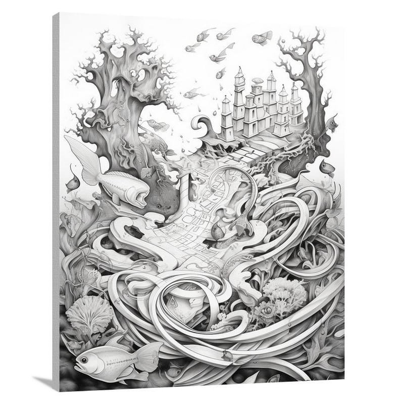 Board Game: Enchanted Realm - Canvas Print